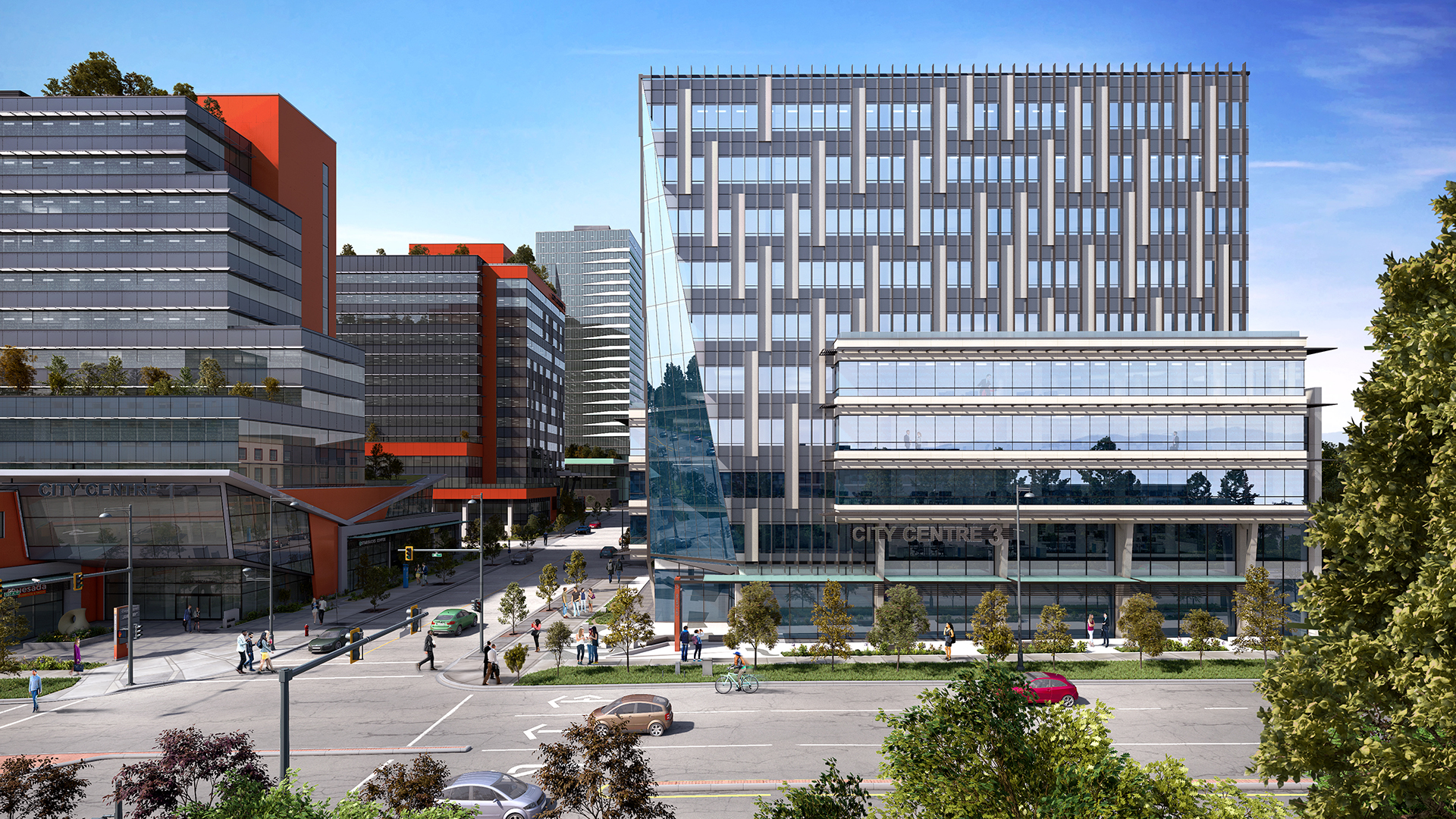 Health and Technology District wide angle render