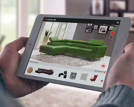 benefits of AR (augmented reality) to place furniture in context