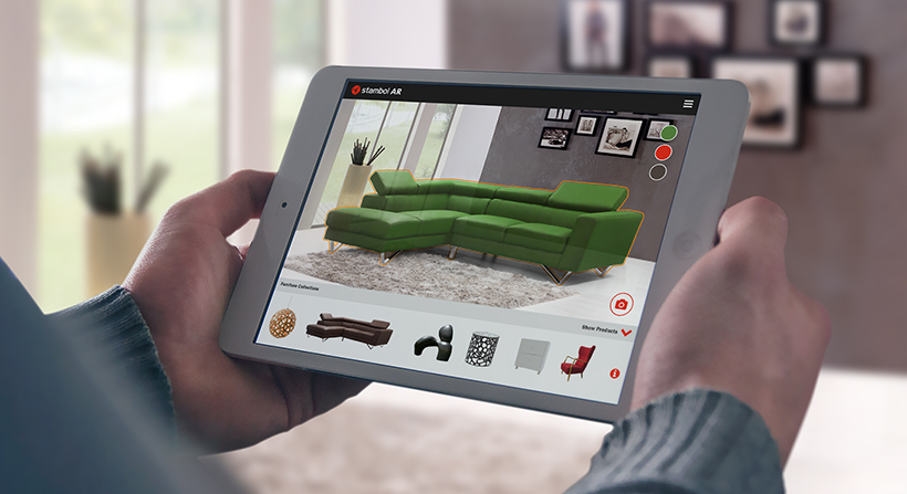 benefits of AR (augmented reality) to place furniture in context