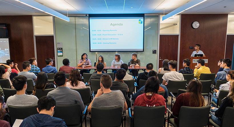 Stambol at Panel Discussion at UBC BizTech Event