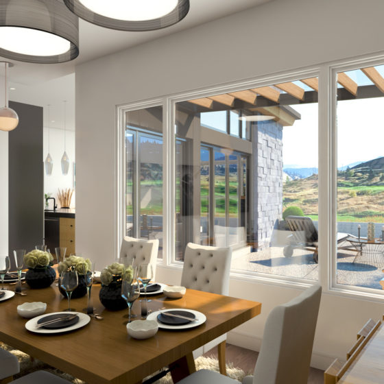 Predator Ridge Resorts Affinity Homes Foerster Theme 3D Interior Rendering - Dining Room