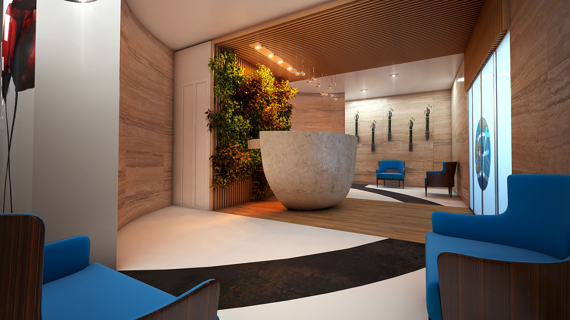 SilverFit Whole Health Studios Lobby Render