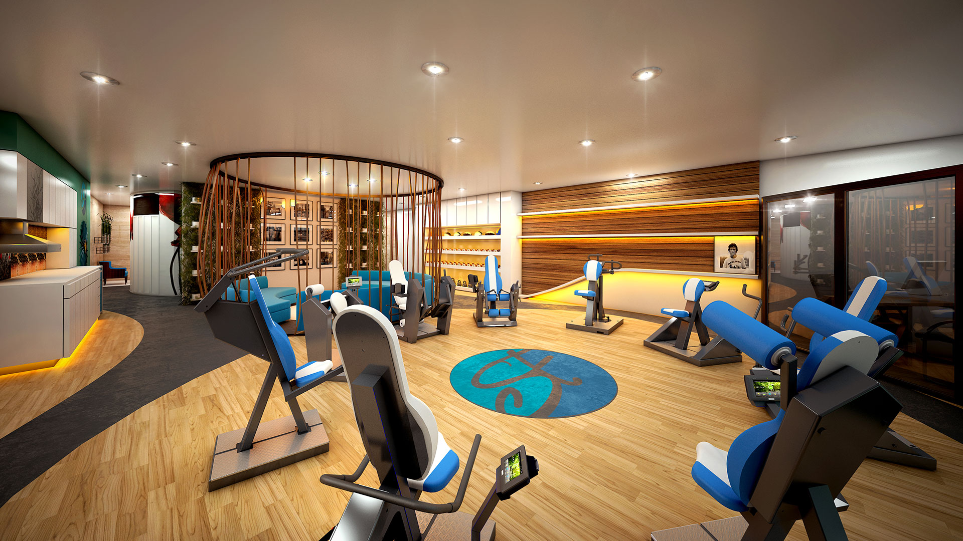 SilverFit Whole Health Studios Interior Render