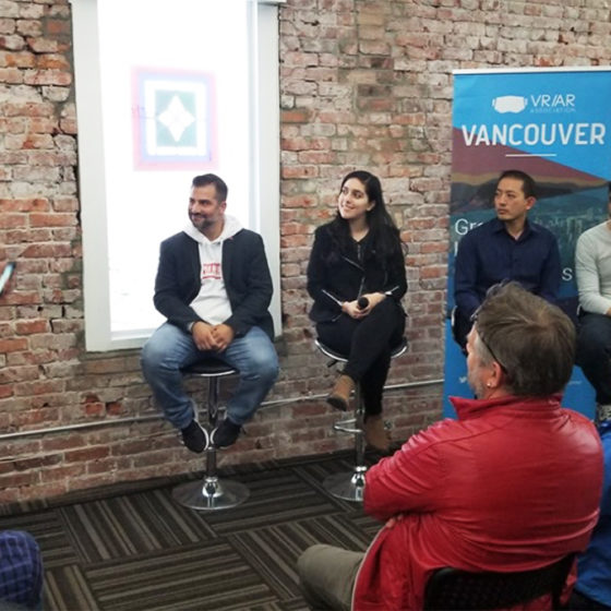 Dogu Taskiran, CEO of Stambol, moderating an exciting panel with the members of Magic Leap team