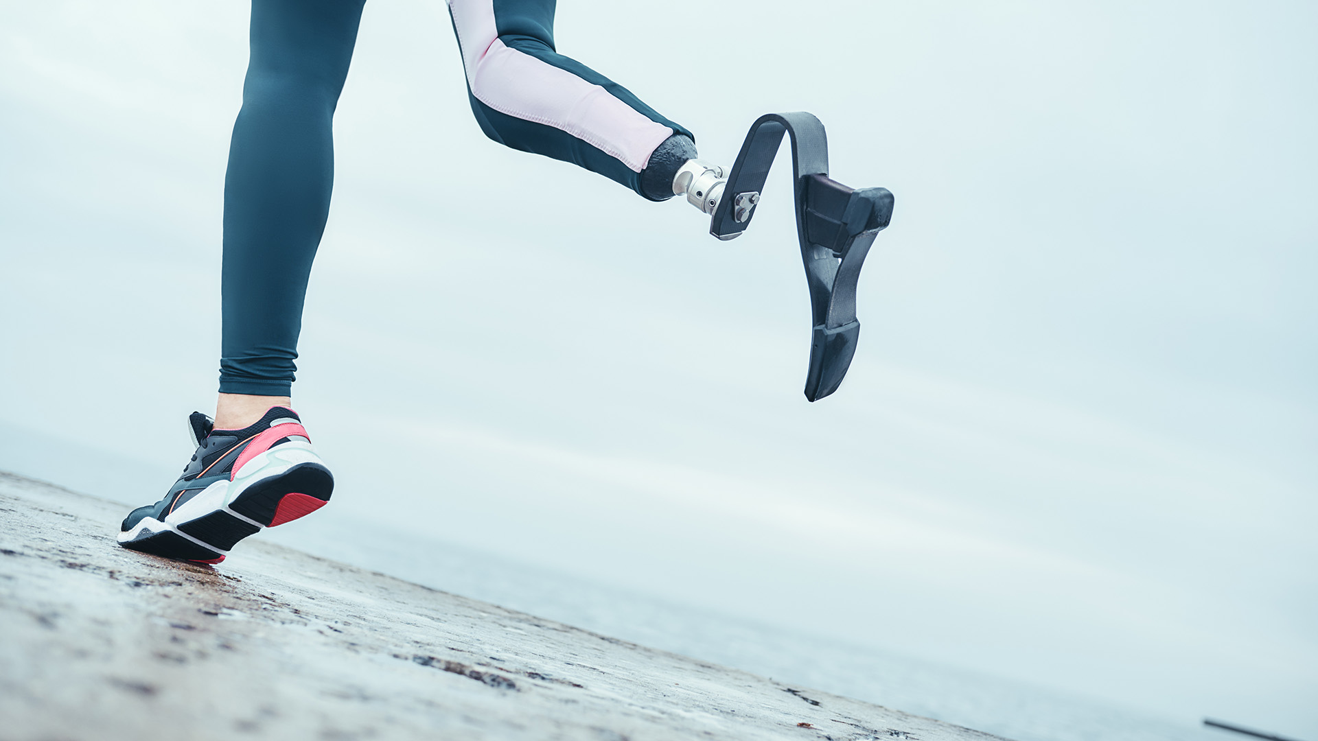 high tech prosthetics augments female runner