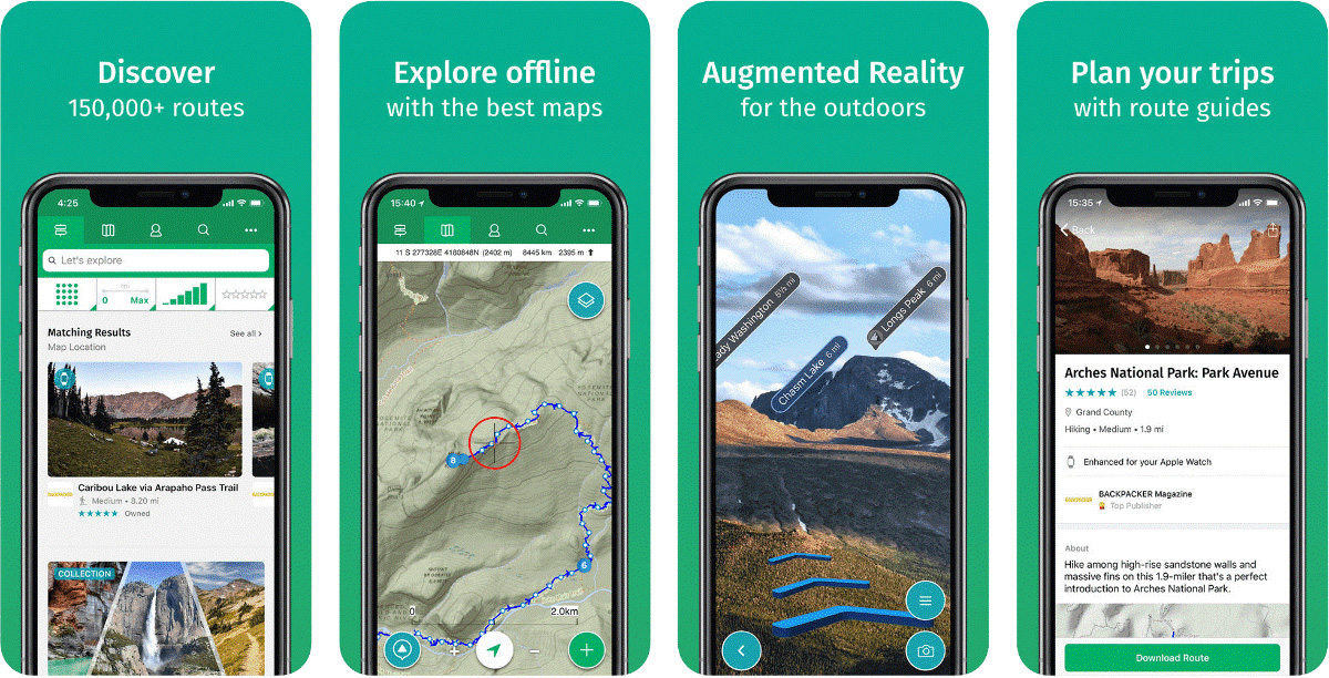 ViewRanger app is used to explore outdoors and navigate