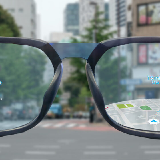 smartglasses show maps and navigation in augmented reality