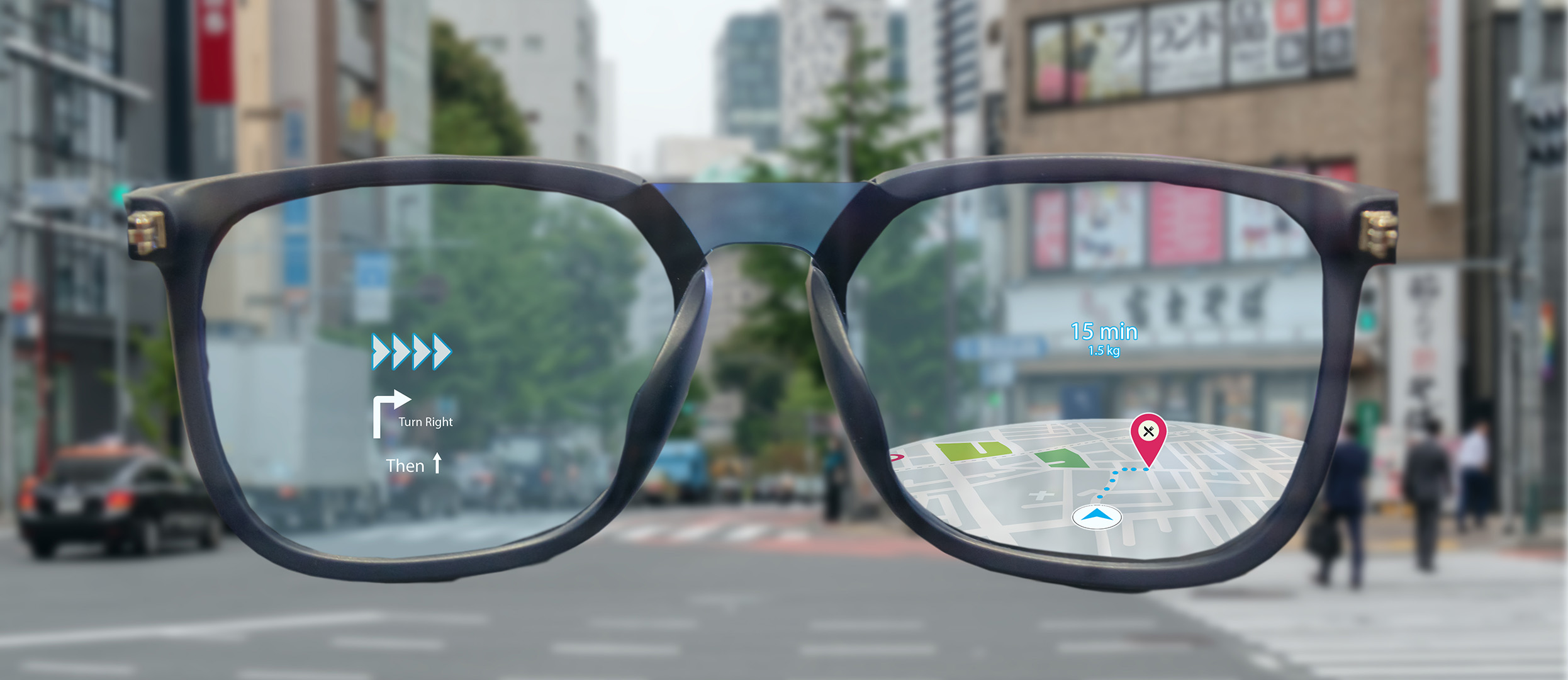 augmented reality glasses with smart navigation - What will replace smartphones in 5 years